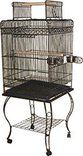 A&E Cage Company Economy Play Top Bird Cage - Black - 20 X 20 X 58 In  