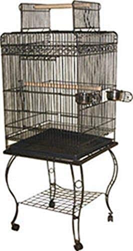 A&E Cage Company Economy Play Top Bird Cage - Black - 20 X 20 X 58 In
