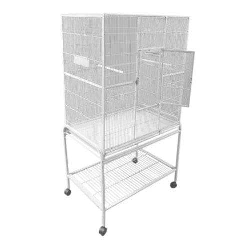 A&E Cage Company Flight Bird Cage with Stand - Black - 32 X 21 X 63 In  