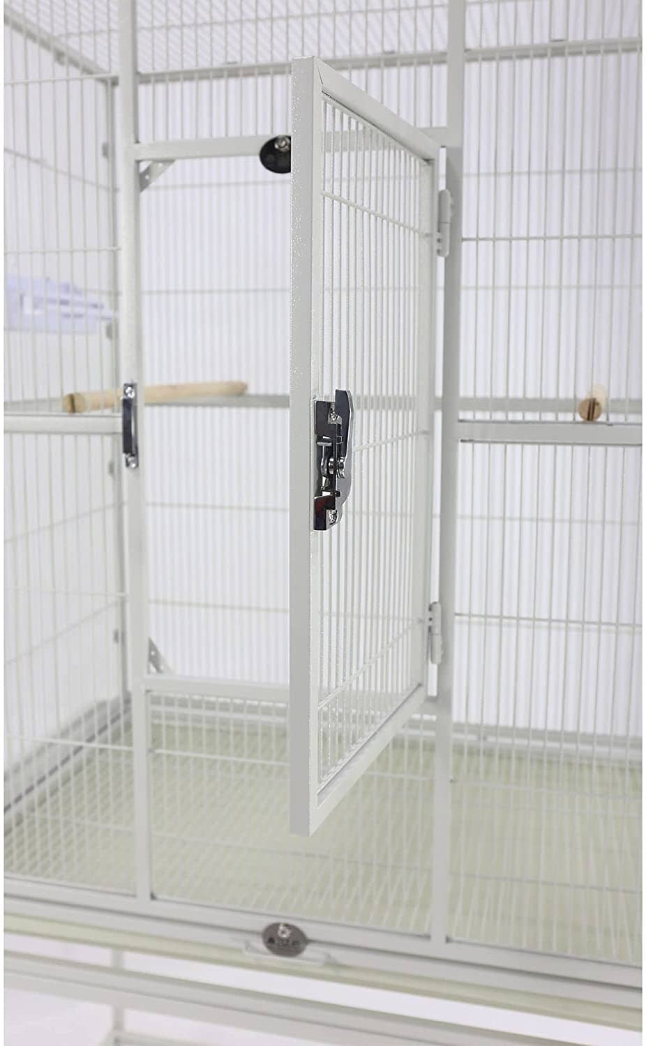 A&E Cage Company Flight Bird Cage with Stand - White - 31 X 20 In  