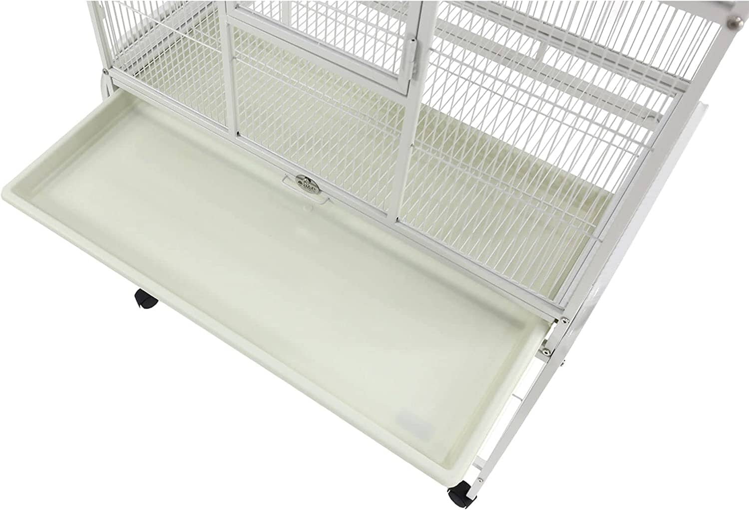 A&E Cage Company Flight Bird Cage with Stand - White - 31 X 20 In  