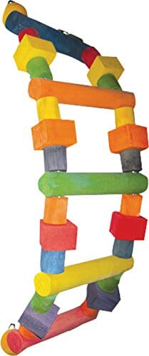 A&E Cage Company Happy Beaks Wooden Bird Ladder - 32 X 7 In
