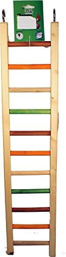 A&E Cage Company Happy Beaks Wooden Hanging Bird Ladder - 25.25 X 5.25 X .75  