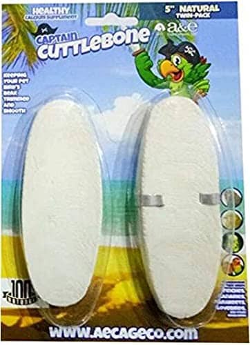 A&E Cage Company Natural Bird Cuttlebone Treats - 5 In - 2Pk  