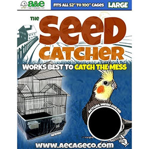 A&E Cage Company Seed Catcher Bird Cage Covers Guards - Large