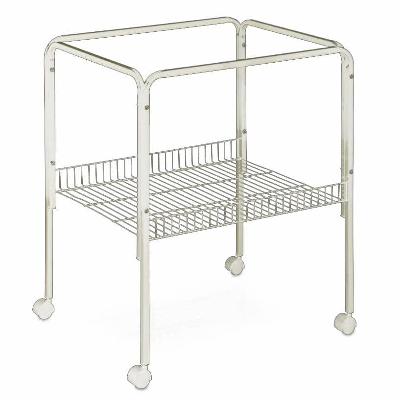 A&E Cage Company Universal Stand for 18X18 and 18X14 Bird Cages - White - 28 In Tall - 2 Pack  