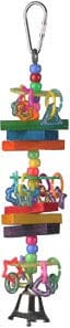 A&E Cage Happy Beaks Beads & Blocks Bird Toy - 7 X 2 X 1.75 In  