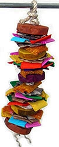 A&E Cage Happy Beaks Color Splash Bird Toy - 3 X 16 In  
