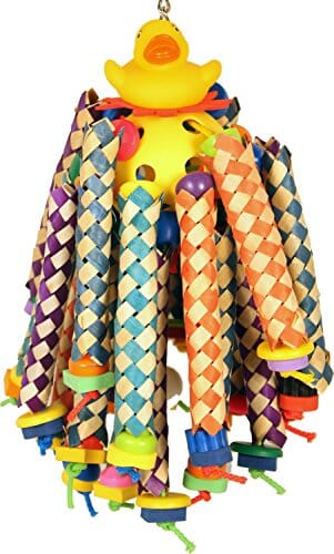 A&E Cage Happy Beaks Ducky Long Legs Bird Toy - 17 X 8 X 8 In  