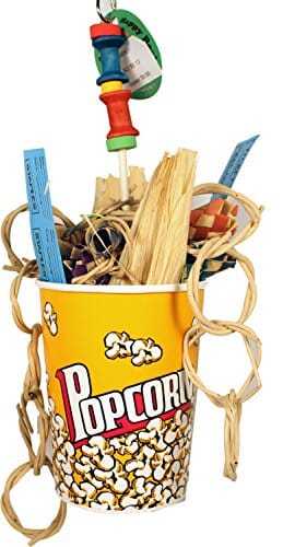 A&E Cage Happy Beaks Movie Time Bird Toy - 4 X 4 X 12 In