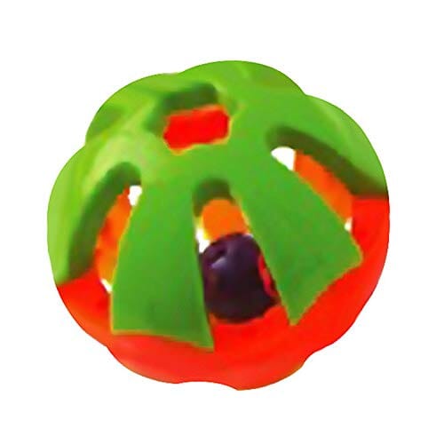 A&E Cage Happy Beaks Round Rattle Foot Bird Toy - Extra Large  