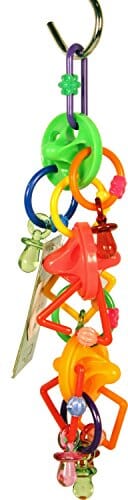 A&E Cage Happy Beaks Spinners And Pacifiers Bird Toy - 7 X 3 X 2 In  