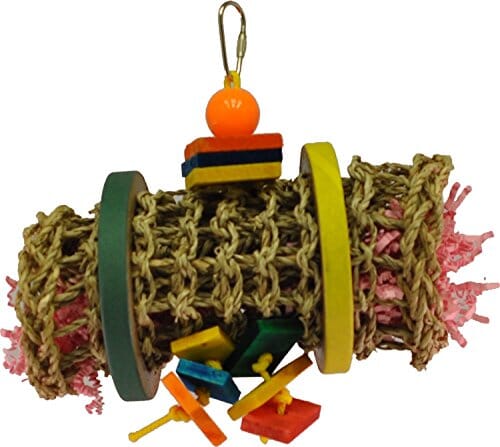 A&E Cage Happy Beaks Vine Mat Rollup Bird Toy - 8 X 8 X 4 In