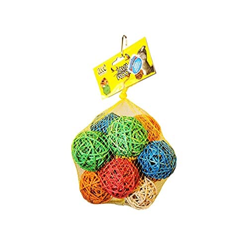 A&E Cage Happy Beaks Vine Munch Balls Bird Toy - 2 In - 25 Count