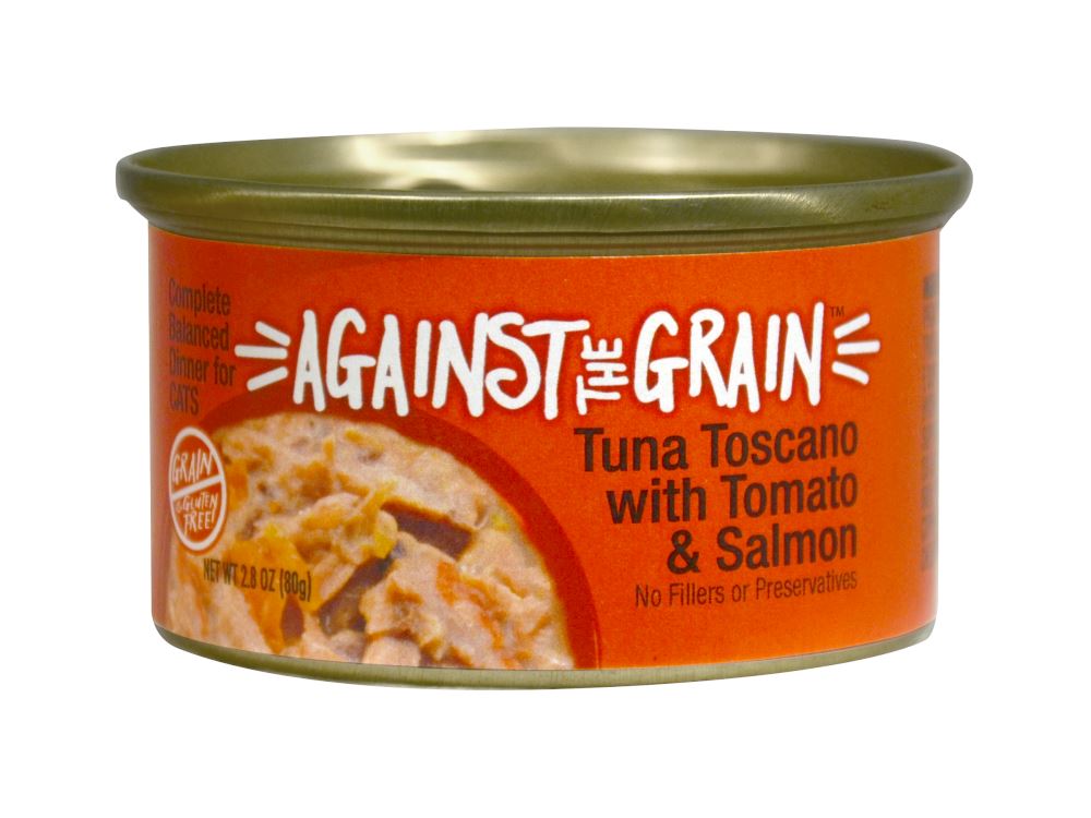 Against the Grain Farmers Market Grain Free Tuna Toscano With Salmon & Tomato Canned Cat Food  