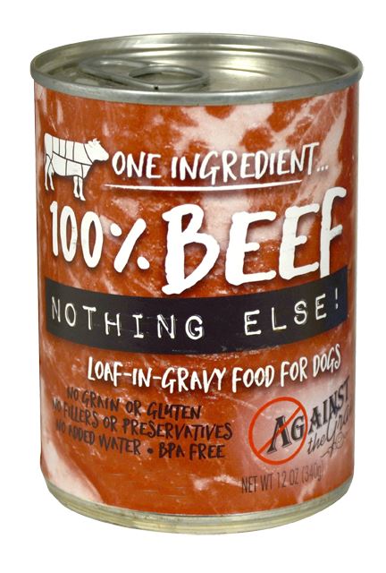 Against the Grain Nothing Else Grain Free One Ingredient 100% Beef Canned Dog Food  