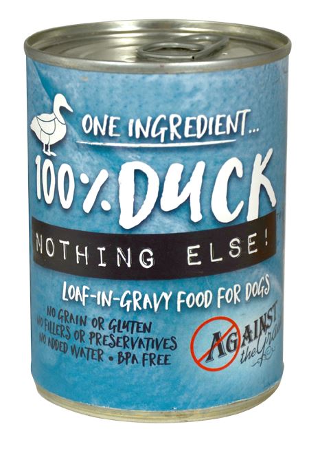 Against the Grain Nothing Else Grain Free One Ingredient 100% Duck Canned Dog Food  