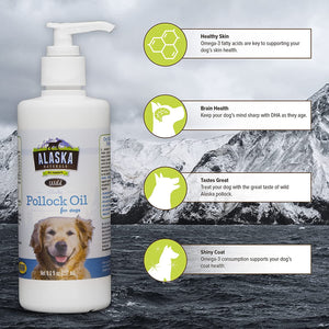 Alaska Naturals Pollock Oil for Dogs - Pollock - 8 Oz