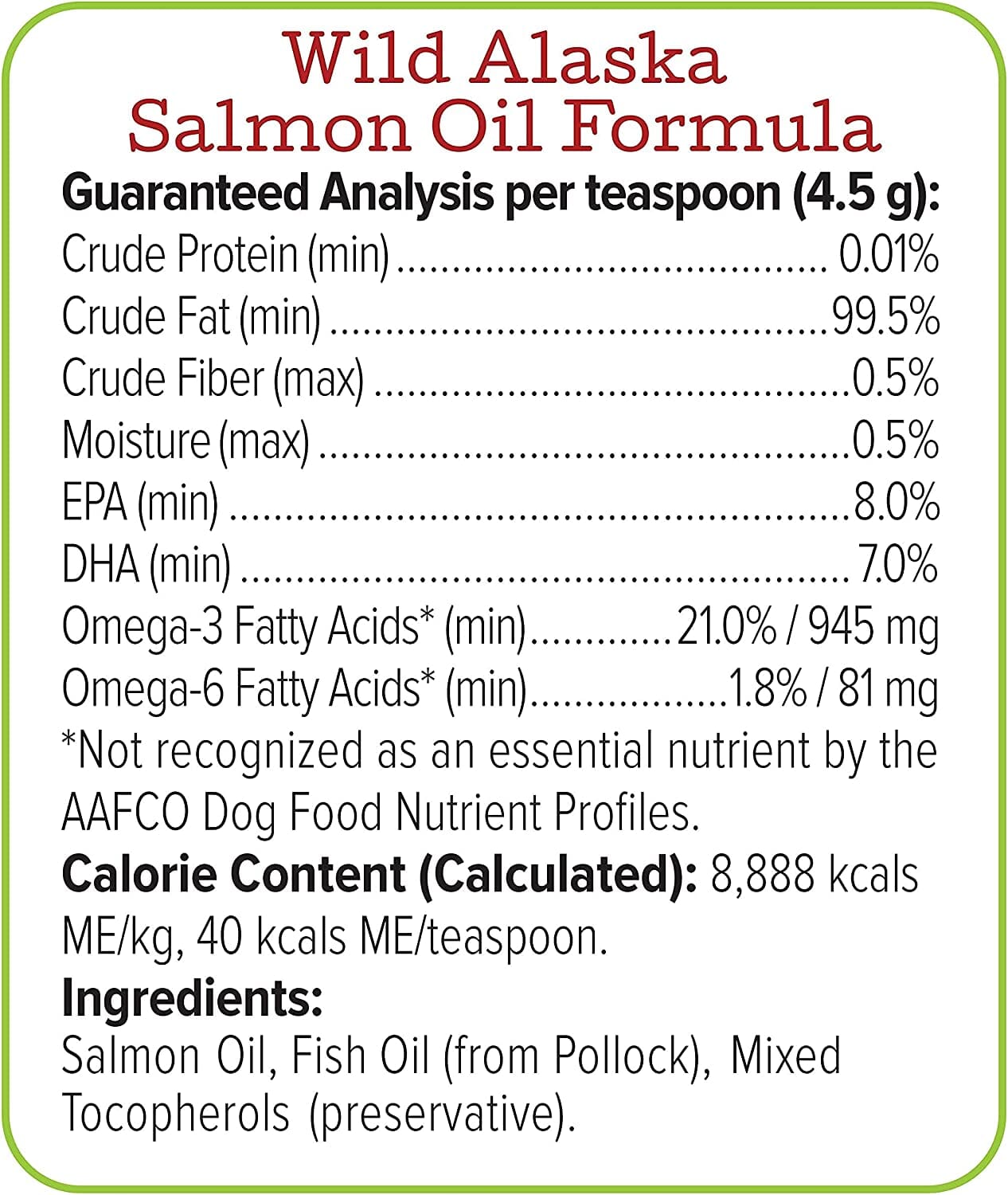 Alaska Naturals Salmon Oil Formula for Dogs - Salmon - 15.5 Oz  