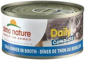 Almo Nature Cat Daily Complete Tuna Dinner in Broth Canned Cat Food - 2.47 oz Cans - Ca...