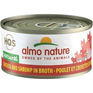 Almo Nature Chicken with Shrimp Canned Cat Food - 2.47 oz Cans - Case of 24
