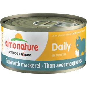 Almo Nature Daily Cat Tuna with Mackerel Canned Cat Food - 2.47 oz Cans - Case of 24