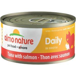 Almo Nature Daily Cat Tuna with Salmon Canned Cat Food - 2.47 oz Cans - Case of 24