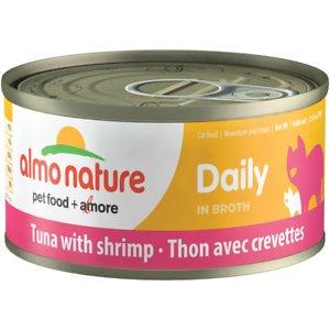 Almo Nature Daily Cat Tuna with Shrimp Canned Cat Food - 2.47 oz Cans - Case of 24  