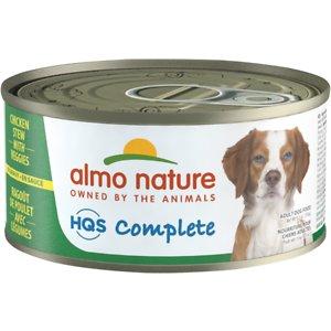 Almo Nature HQS Complete Chicken Stew with Potato & Green Pea Canned Dog Food - 5.5 oz Cans - Case of 24  