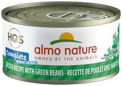 Almo Nature HQS Complete Chicken with Green Bean in Gravy Canned Cat Food - 2.47 oz Can...