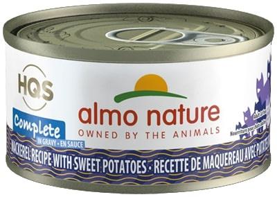 Almo Nature HQS Complete Mackerel with Sweet Potato in Gravy Canned Cat Food - 2.47 oz ...
