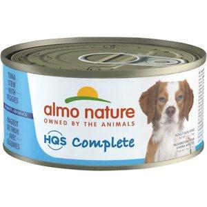 Almo Nature HQS Complete Tuna Stew with Green Bean & Potato Canned Dog Food - 5.5 oz Cans - Case of 24  