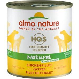 Almo Nature HQS Naturals Chicken Fillet Canned Dog Food - 9.87 oz Cans - Case of 12