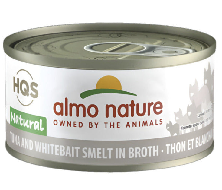 Almo Nature Tuna & Whitebait Canned Cat Food- 2.47 oz Cans - Case of 24  