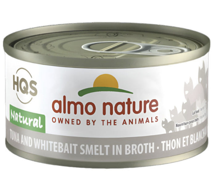 Almo Nature Tuna & Whitebait Canned Cat Food- 2.47 oz Cans - Case of 24
