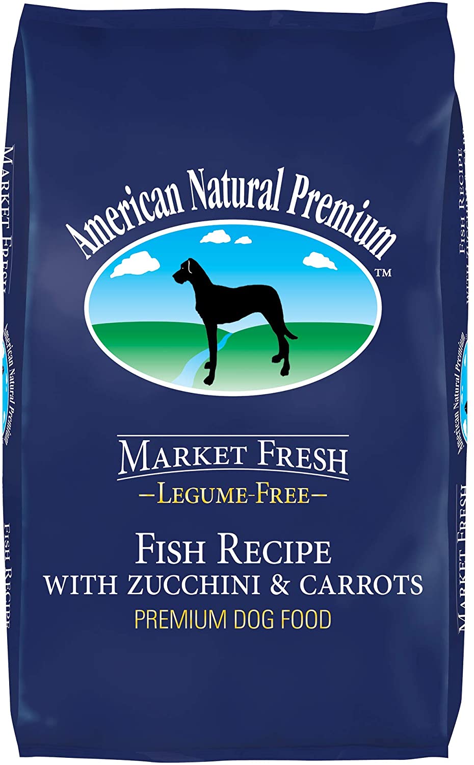 American Natural Market Fresh Legume Free Fish with Zucchini & Carrots Dry Dog Food - 12 lb Bag  