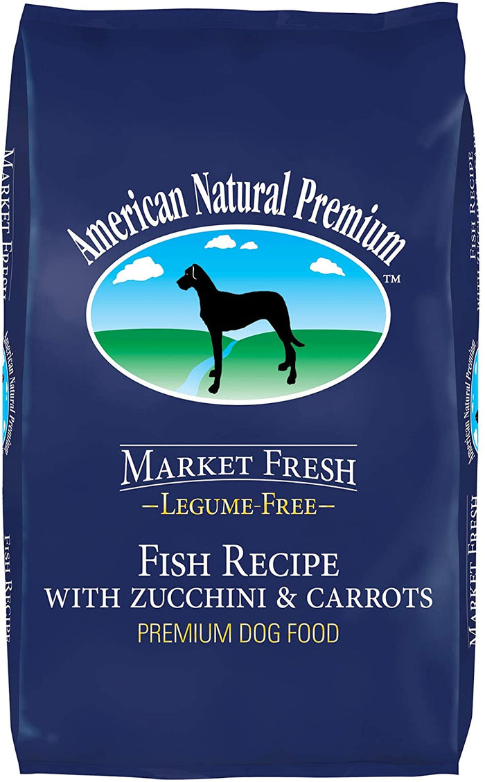 American Natural Market Fresh Legume Free Fish with Zucchini & Carrots Dry Dog Food - 1...