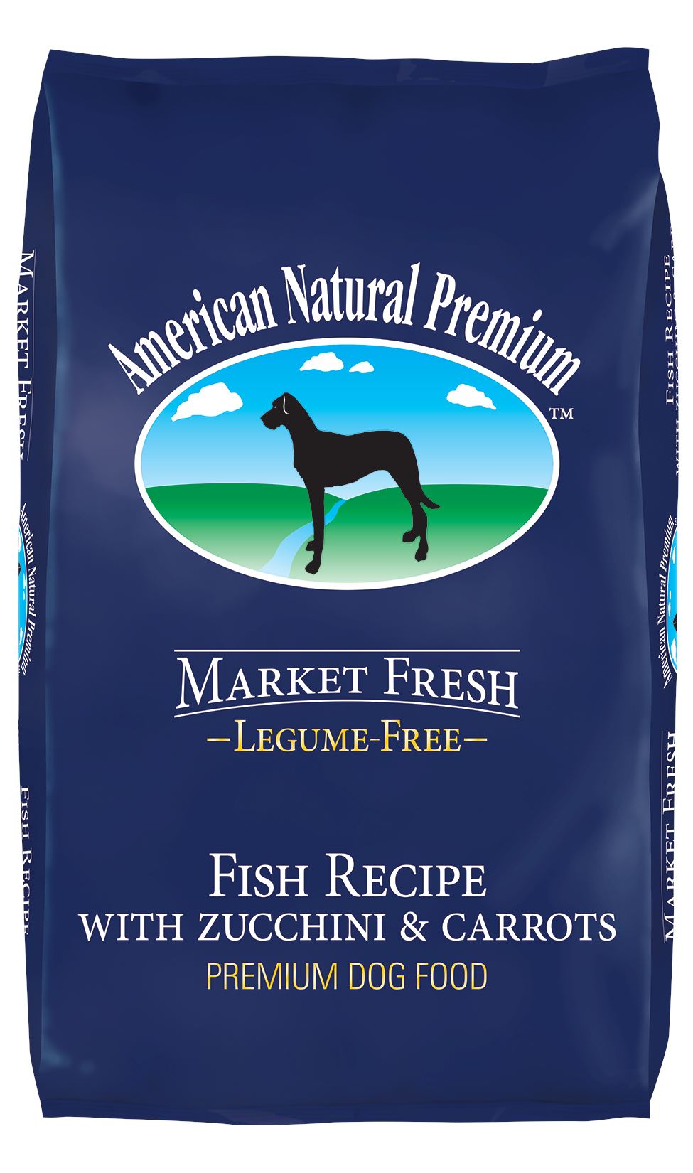 American Natural Market Fresh Legume Free Fish with Zucchini & Carrots Dry Dog Food - 4 lb Bag  