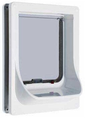 Ani Mate Electromagnetic Door for Small Dog or Large Cat - White andClear  