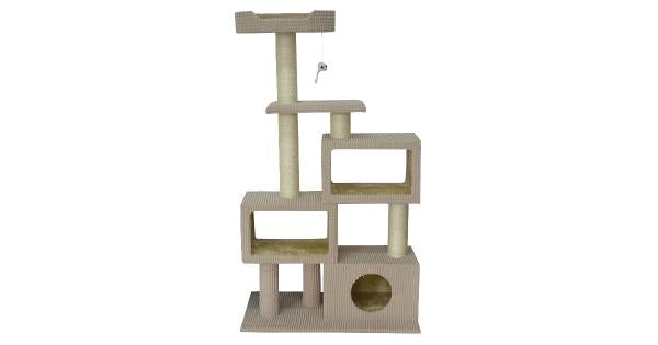 Animal Treasures Cat Tree Scratcher - Tower Condo - 51"  