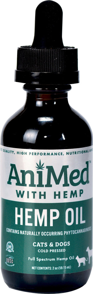 Animed Full Spectrum Hemp Oil Dog Anxiety Relief - 2 Oz