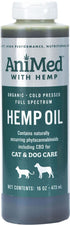 Animed Full Spectrum Hemp Oil Supplements for Cats & Dogs - 16 Oz  