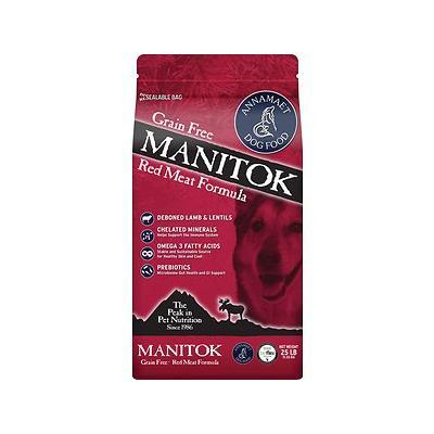 Annamaet Grain-Free Manitok Fresh Meat Deboned Lamb Formula Dry Dog Food - 25 lb Bag  