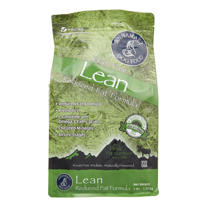 Annamaet Grain-Free Reduced Fat Canine Lean Chicken/Duck/Herring Dry Dog Food - 5 lb Bag