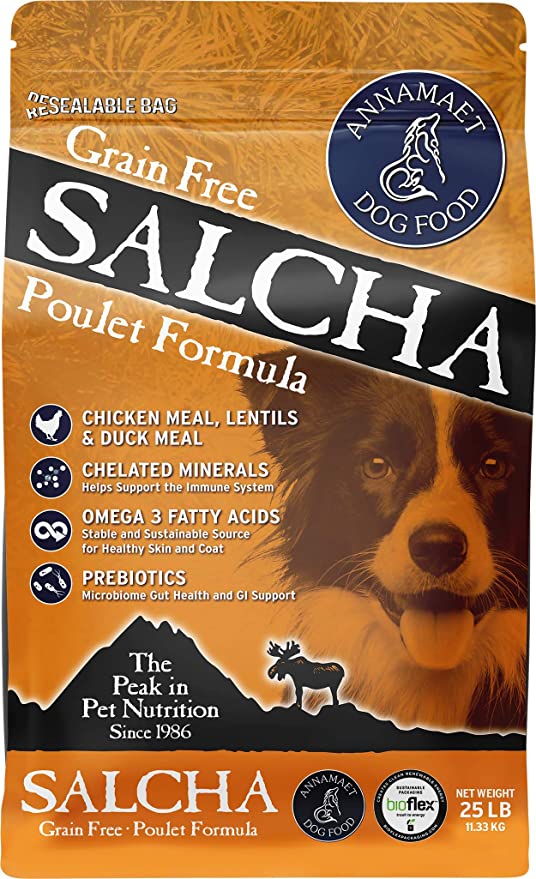 Annamaet Grain-Free Salcha Chicken/Turkey/Duck Dry Dog Food - 25 lb Bag