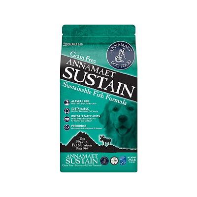 Annamaet Grain-Free Sustain Fresh Meat Line Caught Alaskan Cod Dry Dog Food - 25 lb Bag  