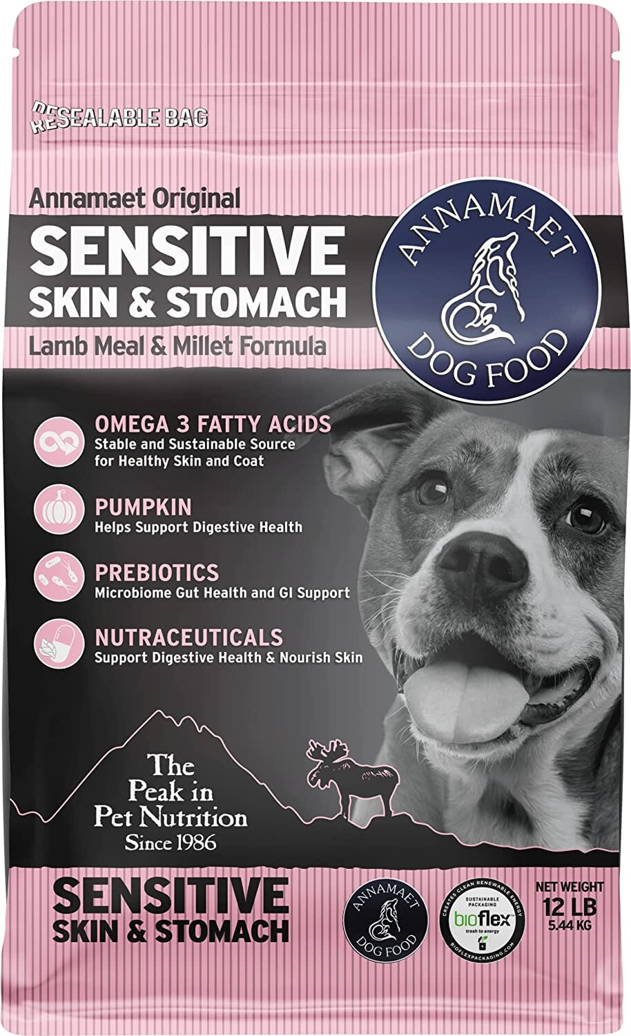 Annamaet Sensitive Skin & Stomach Dry Dog Food - 12 Lbs  