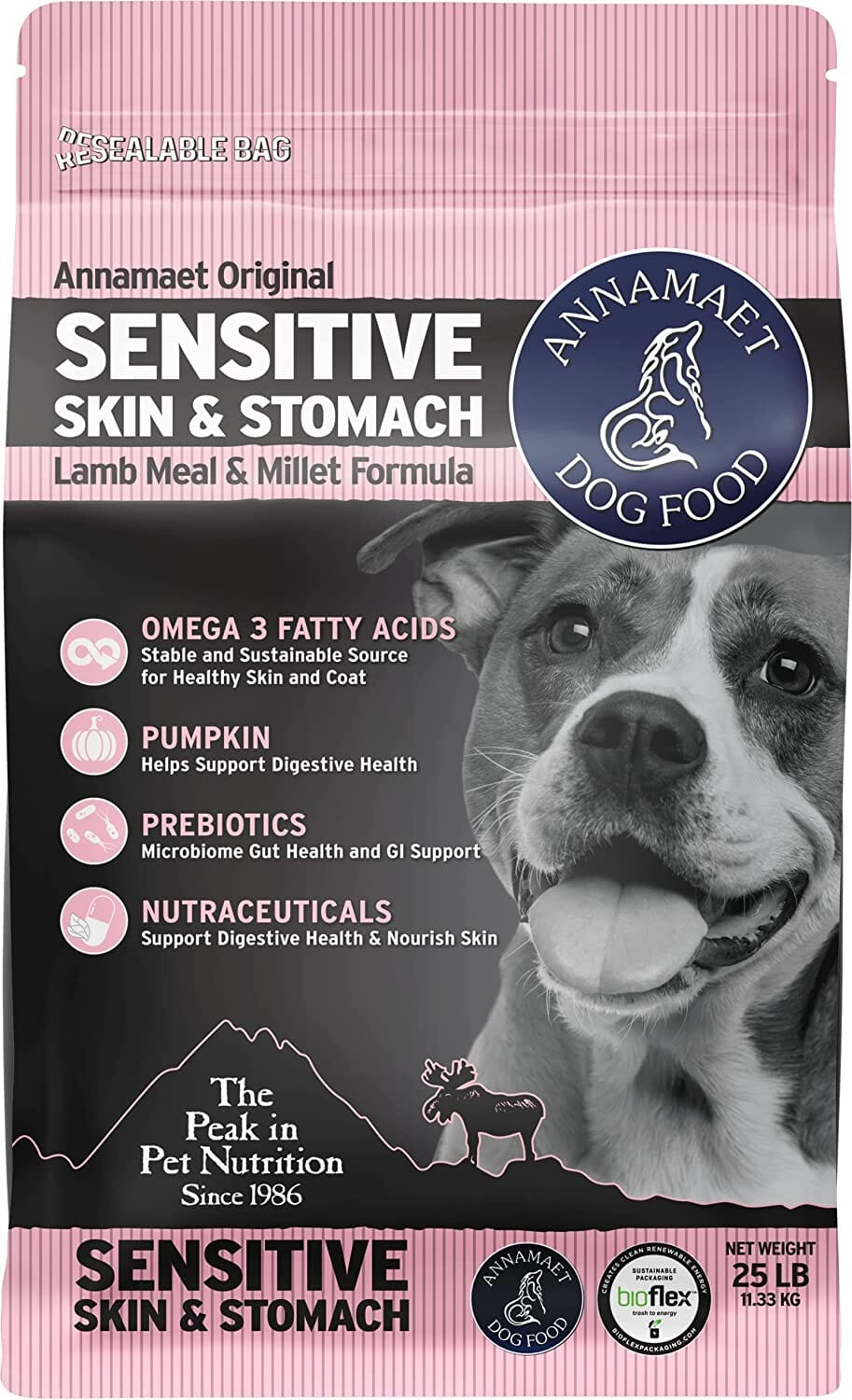 Annamaet Sensitive Skin & Stomach Dry Dog Food - 25 Lbs  