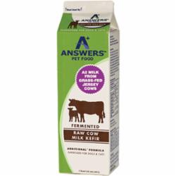 Answers Dog and Cat Frozen Addition Pet Food Cow Milk - 1 Quart
