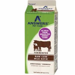Answers Dog and Cat Frozen Addition Pet Food Cow Milk - .5GAL